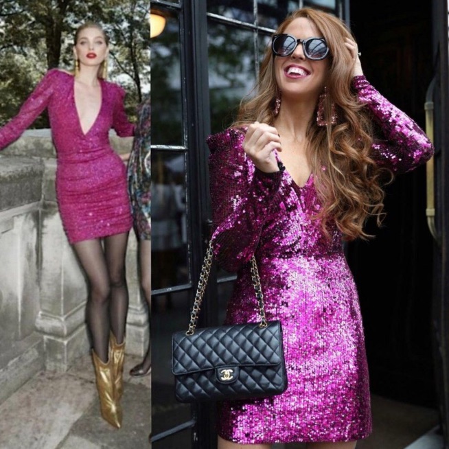 $348 Nwt Parker Pink Azalea Sequined Mini Dress-Sz 6